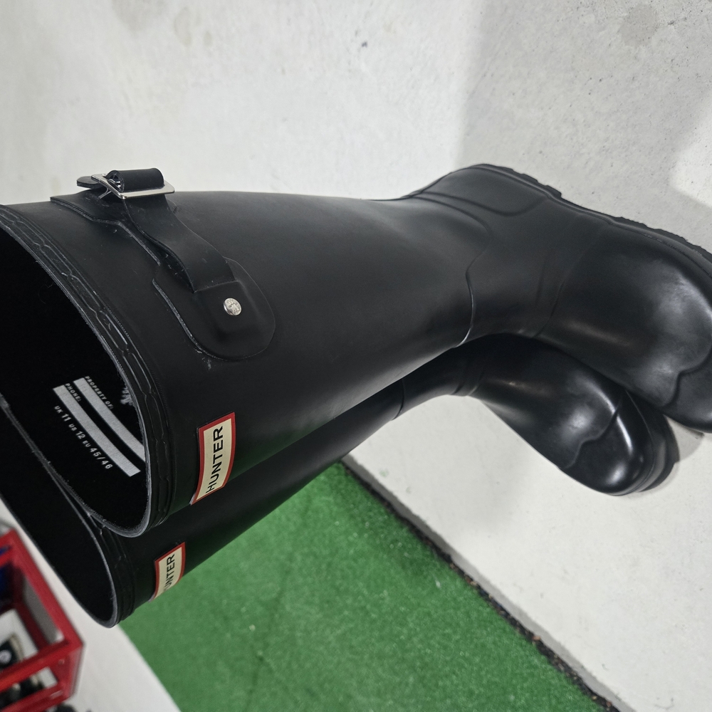 Hunter Black Tall Rain Boots